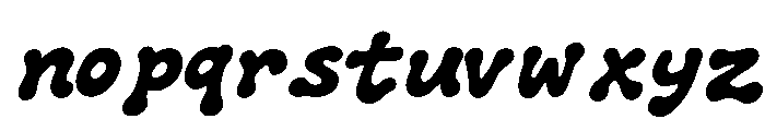 RTWildRoutine-Regular Font LOWERCASE