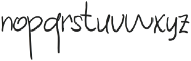 RT Affection Handwritten otf (400) Font LOWERCASE