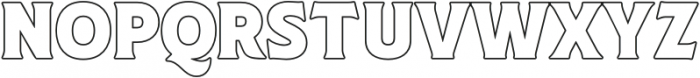 RTCO Flinton Bold Outline otf (700) Font LOWERCASE