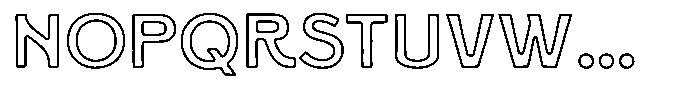 RTCO BRISLING Outline Font UPPERCASE