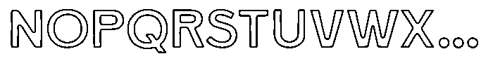 RTCO BRISLING Outline Font LOWERCASE