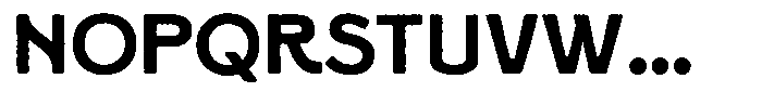 RTCO BRISLING Roughen Font UPPERCASE