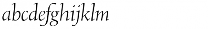 RTF Amethyst Light Italic Font LOWERCASE
