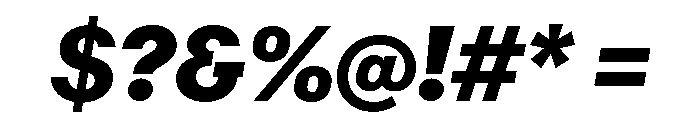 RT Dromo Black Italic Font OTHER CHARS