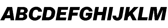 RT Dromo Black Italic Font UPPERCASE