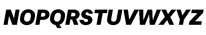 RT Dromo Black Italic Font UPPERCASE
