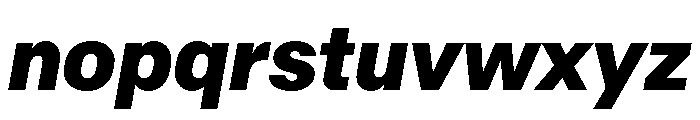 RT Dromo Black Italic Font LOWERCASE