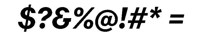 RT Dromo Bold Italic Font OTHER CHARS