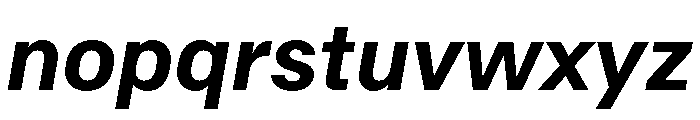 RT Dromo Bold Italic Font LOWERCASE