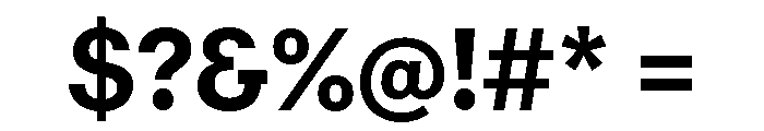RT Dromo Bold Font OTHER CHARS
