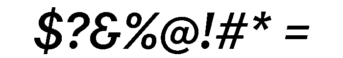 RT Dromo Medium Italic Font OTHER CHARS