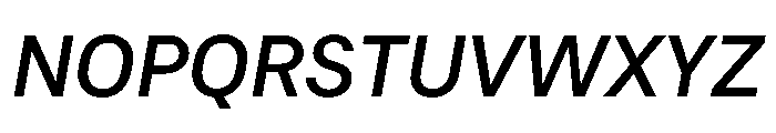 RT Dromo Medium Italic Font UPPERCASE