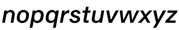 RT Dromo Medium Italic Font LOWERCASE