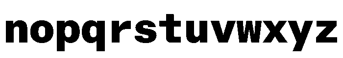RT Dromo Mono Black Font LOWERCASE