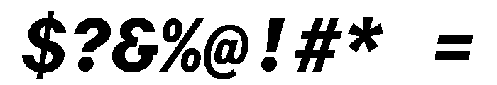 RT Dromo Mono Extrabold Italic Font OTHER CHARS