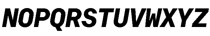 RT Dromo Mono Extrabold Italic Font UPPERCASE