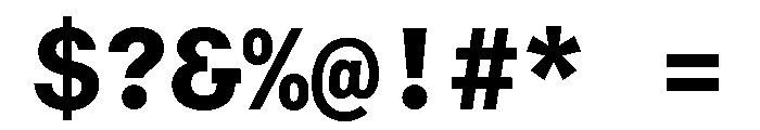 RT Dromo Mono Extrabold Font OTHER CHARS