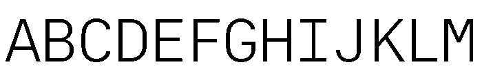 RT Dromo Mono Light Font UPPERCASE