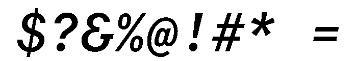 RT Dromo Mono Medium Italic Font OTHER CHARS