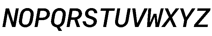 RT Dromo Mono Medium Italic Font UPPERCASE