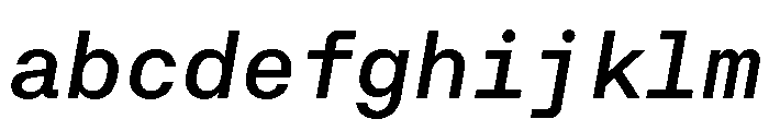 RT Dromo Mono Medium Italic FONT