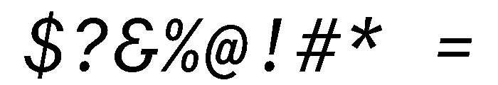 RT Dromo Mono Regular Italic Font OTHER CHARS