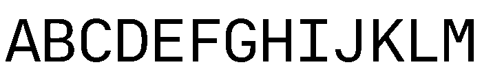 RT Dromo Mono Regular Font UPPERCASE