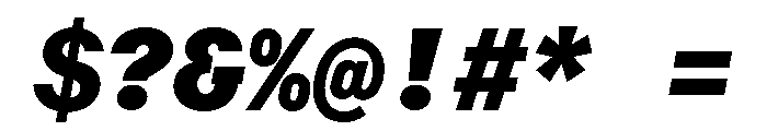 RT Dromo Mono Super Italic Font OTHER CHARS