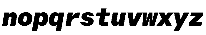 RT Dromo Mono Super Italic Font LOWERCASE