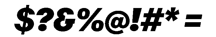 RT Dromo Super Italic Font OTHER CHARS