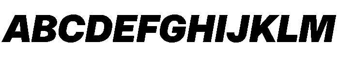 RT Dromo Super Italic Font UPPERCASE