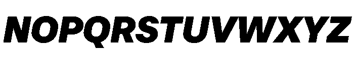 RT Dromo Super Italic Font UPPERCASE