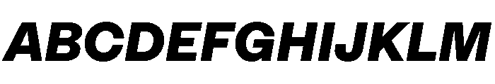 RT Lately Black Italic Font UPPERCASE