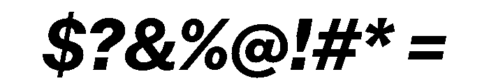RT Lately Extrabold Italic Font OTHER CHARS