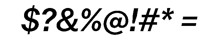 RT Lately Medium Italic Font OTHER CHARS