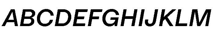 RT Lately Medium Italic Font UPPERCASE