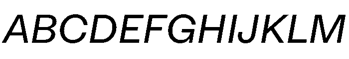 RT Lately Regular Italic Font UPPERCASE