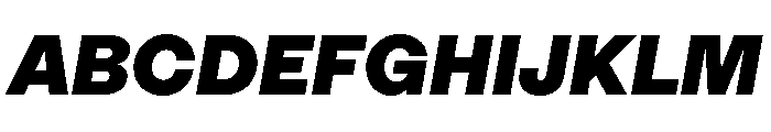 RT Lately Super Italic Font UPPERCASE