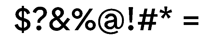 RTRondelle Regular Font OTHER CHARS
