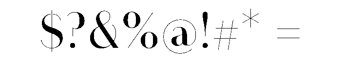 RTVitrine Regular Font OTHER CHARS