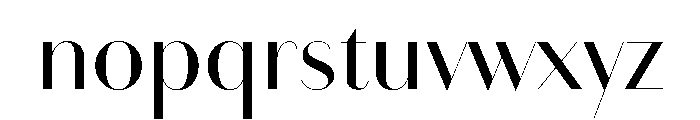 RTVitrine Regular Font LOWERCASE