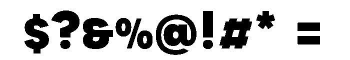 Rubik Mono One Extra Bold Font OTHER CHARS