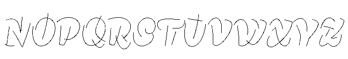 Rubik Puddles Light Font UPPERCASE