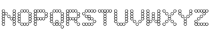 Rubik Puddles Medium Font UPPERCASE