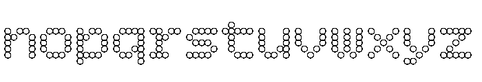 Rubik Puddles Medium Font LOWERCASE