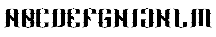 RUSTVEN-Regular Font UPPERCASE