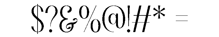 Ruana Regular Font OTHER CHARS