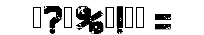 Rubber Stamp Regular Font OTHER CHARS