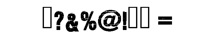 Rubber Straight Regular Font OTHER CHARS
