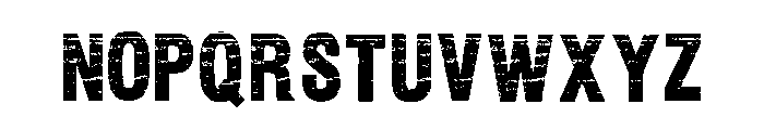 Rubber Straight Regular Font LOWERCASE
